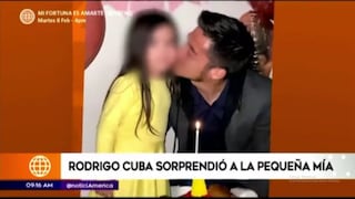 Rodrigo ‘Gato’ Cuba sorprende a su hija con show infantil en su casa