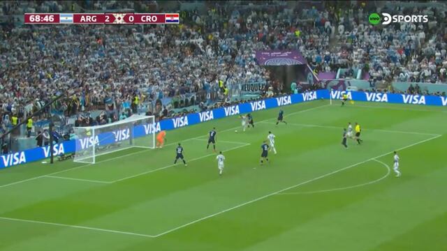 Gol de Julián Álvarez: Messi desbordó y asistió para el 3-0 de Argentina vs. Croacia [VIDEO]