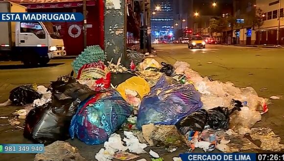 La basura es un problema en las calles de Lima. (Foto: captura)