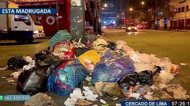 Comienzan a recoger la basura de las calles de Lima, pero aún es insuficiente [VIDEO]