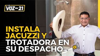 Periodista de Arequipa sobre el alcalde de Socabaya que instaló jacuzzi y trotadora en su despacho
