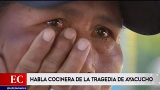 Habla cocinera tras intoxicación en Ayacucho:"Ni a mi peor enemigo le haría eso" [VIDEO]