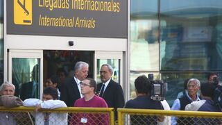 Manuel Burga llegó a Lima y no habló