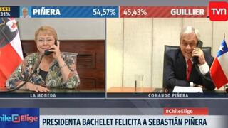 El protocolar llamado de Michelle Bachelet a Sebastián Piñera para felicitarlo [VIDEO]