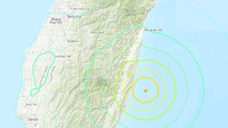 Sismo de magnitud 6,6 sacude la costa de Taiwán