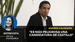 Andrés Calderón: “Es más peligrosa una candidatura de Castillo”
