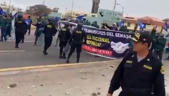 Trabajadores del Senasa realizan huelga indefinida en Tacna.