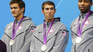 Michael Phelps volvió al podio