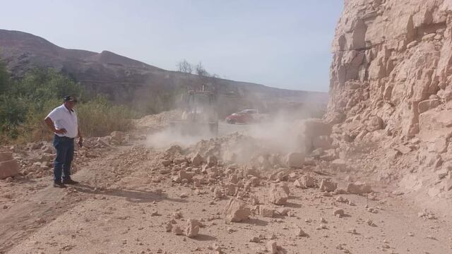 Arequipa: temblor de 6 grados causó deslizamiento de rocas