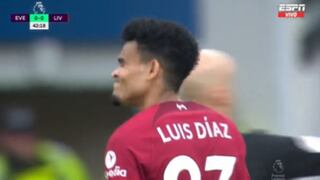 Luis Díaz asustó a Everton: remate y cerca de golazo para Liverpool [VIDEO]