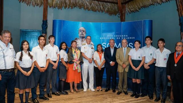 Marina de Guerra del Perú y Telefónica presentan la XIII Cruzada Nacional de Valores desde Iquitos