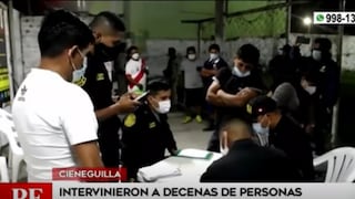 Más de 80 intervenidos por infringir toque de queda y participar en fiestas COVID-19 en Cieneguilla  [VIDEO]