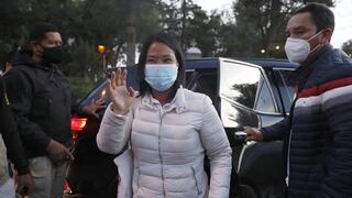 Keiko Fujimori se dirige hacia la UNSA para participar de debate presidencial