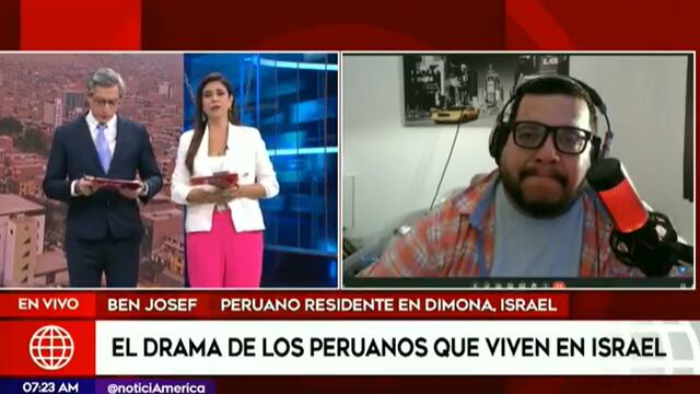Peruano en Israel abandona una transmisión en VIVO por alarma de bombardeo: “Me voy al búnker”