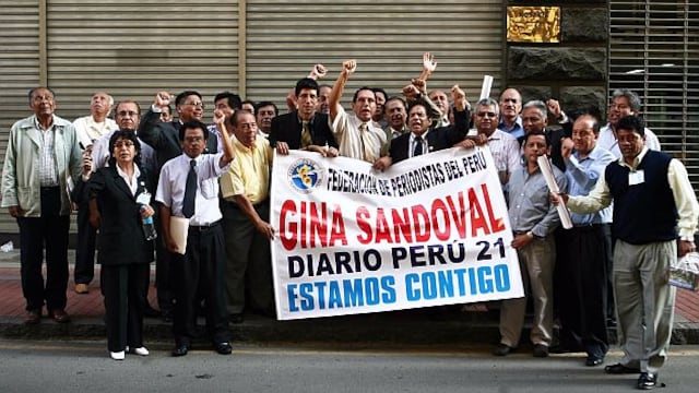 Federación de Periodistas del Perú expresa solidaridad con Gina Sandoval