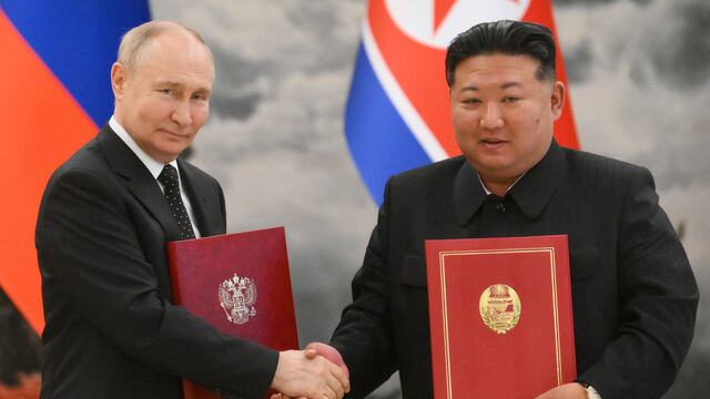 Kim Jong-un y Vladimir Putin firman acuerdo con cláusula de asistencia mutua en caso de agresión