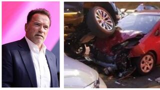 Arnold Schwarzenegger protagonizó un aparatoso accidente de tránsito en Los Ángeles