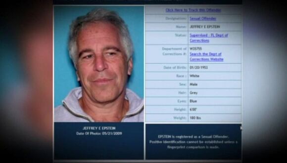 Jeffrey Epstein estaba acusado de dirigir una vasta red de niñas menores de edad con las que traficaba. (FLORIDA DEPARTMENT OF LAW ENFORCEMENT).