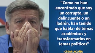 Julio Guzmán y César Acuña: Las frases que dijeron antes de salir de carrera electoral