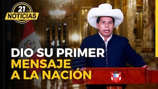 Mensaje a la nación del presidente Pedro Castillo