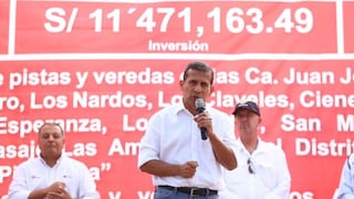 Ollanta Humala: ‘Se tomaron medidas para prevenir robos en programas sociales’