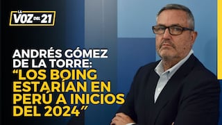 Andrés Gómez de la Torre: “Los Boing estarían en Perú a inicios del 2024″