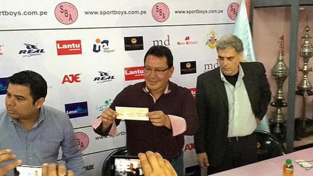 Félix Moreno donó S/.100 mil al Sport Boys y se comprometió a entregar S/.80 mil más