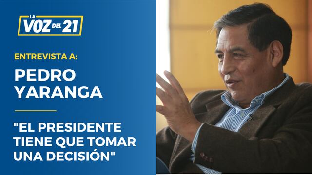 Pedro Yaranga sobre Luis Barranzuela: “El presidente tiene que tomar una decisión”