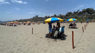 Chorrillos: familias disfrutan del día soleado en la playa respetando el distanciamiento por el COVID-19