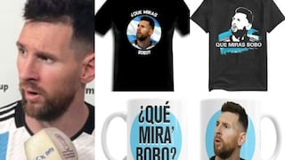 Lionel Messi viralizó el ‘qué miras, bobo’ y se venden varios productos en Internet con la frase [FOTOS]