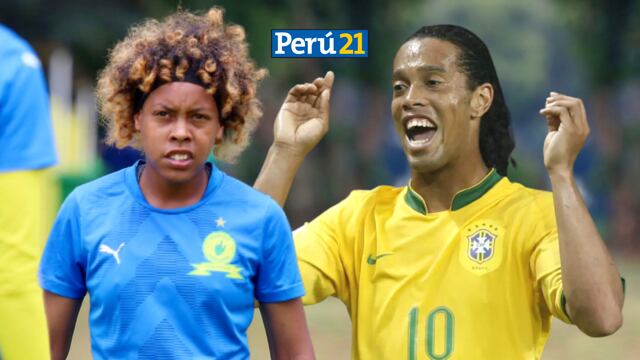 ¿Será su hija? Jugadora sudafricana se hace viral por su parecido a Ronaldinho