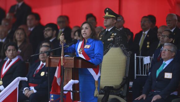 Presidenta Dina Boluarte pidió un pacto de unión. (Foto: Julio Reaño/@photo.gec)