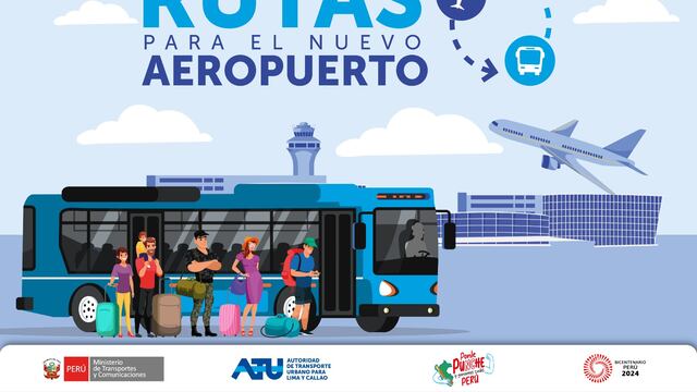 ATU propone 5 servicios de transporte público para ir al aeropuerto Jorge Chávez