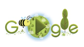 Google y un doodle animado para celebrar el Día de la Tierra y la importancia de las abejas