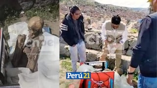 ‘Huaquero’ moderno: intervienen a joven que tenía una momia en una caja de delivery en Puno