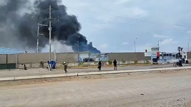 Incendian la sede de la empresa agroindustrial Danper en Arequipa
