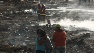 Incendio devora cerca de 500 casas precarias