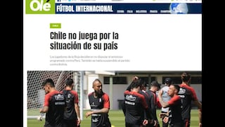 Perú vs. Chile: Así informaron los medios internacionales tras la cancelación de amistoso en Lima [FOTOS]