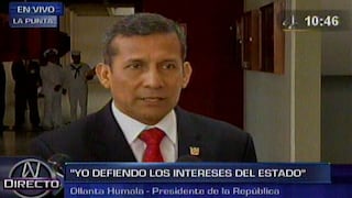 Humala: 'Si hay algo concreto contra Eleodoro Mayorga, que lo denuncien'