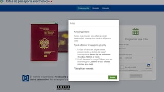 Usuarios reportan falta de citas para renovar pasaporte en plataforma de Migraciones 