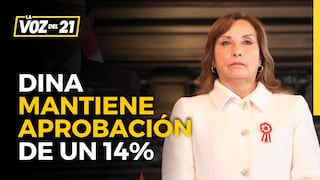 Dina Boluarte mantiene aprobación de un 14% según Encuesta de Ipsos