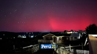 Impresionantes: Reportaron auroras australes en Chile y Argentina por la tormenta geomagnética