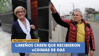 Castañeda y Villarán: Limeños creen que recibieron coimas de OAS