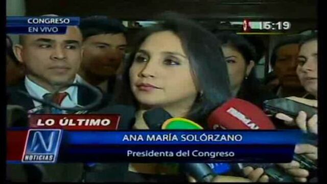 Ana María Solórzano: “Vamos a mantener la independencia de poderes”