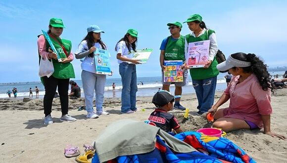 Jornada de limpieza de playas en Chorrillos. (Foto: Difusión)