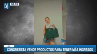 Congresista Tania Ramírez ofrece productos en Tik Tok: “¿No podría tener otros ingresos?”