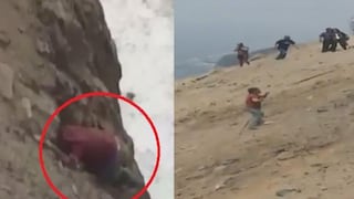 Así fue como el sobreviviente se aferró a las rocas en el accidente de Pasamayo [VIDEOS]