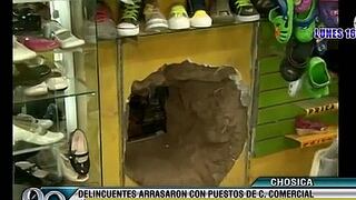 Chosica: Hampones hacen forado para robar S/.120 mil de zapatería y bodega