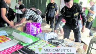 Chiclayo: Policía incauta medicamentos 'bamba' valorizados en un millón de soles