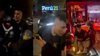SJL: Policía es detenido por sus propios compañeros tras manejar en estado de ebriedad [VIDEO]